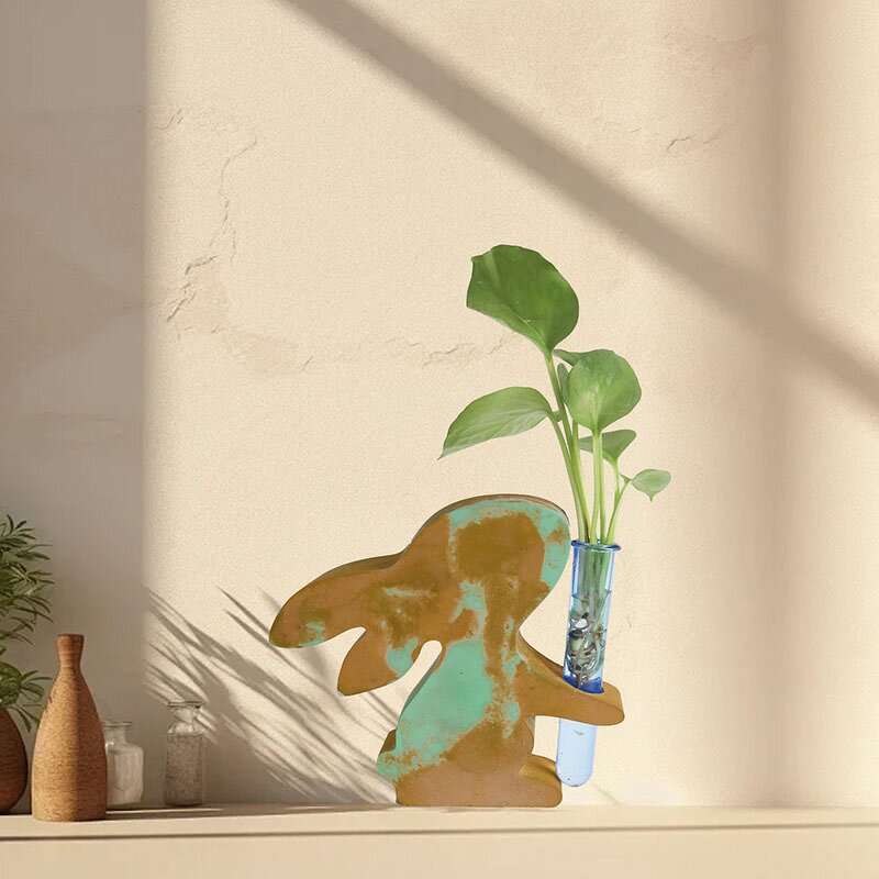 Easter Bunny Mold Factory - OEM 3D Rabbit Hydroponic Resin Flower Set Mold