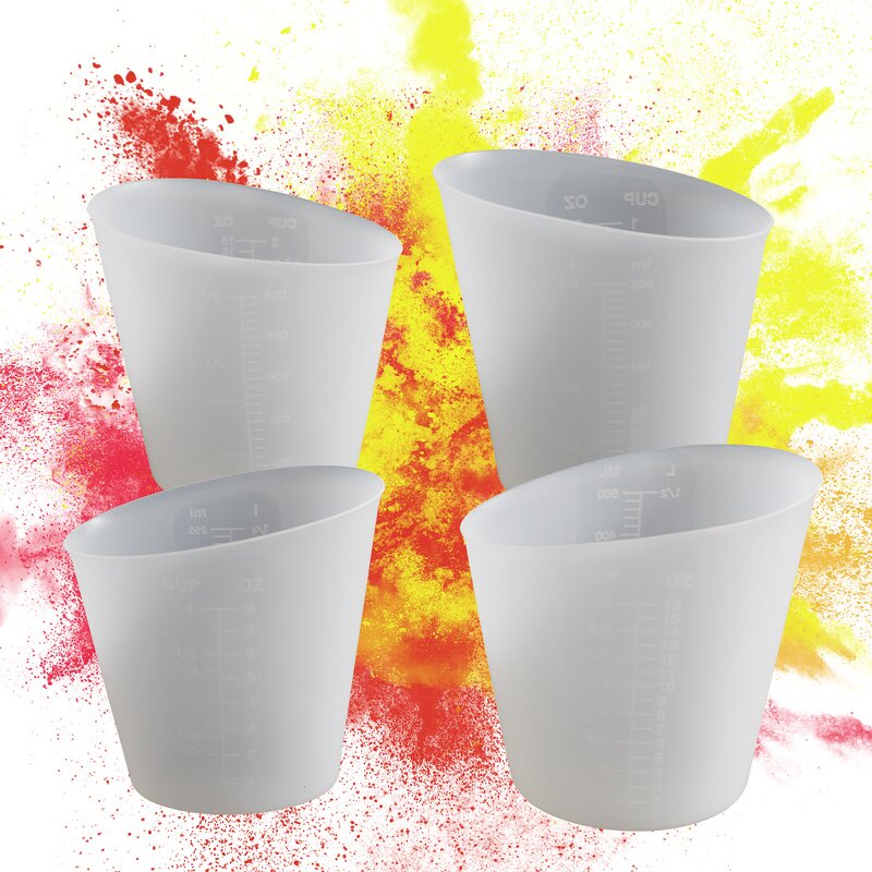 Resin Measuring Cup Factory - OEM 250ml-500ml Oval Double Scale Liquid Cup