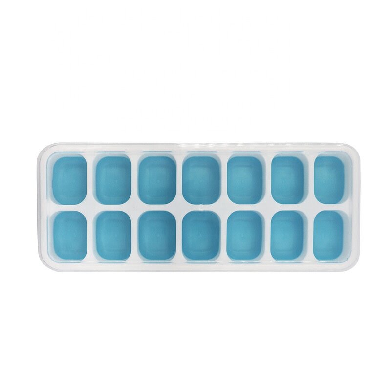 Ice Tray Mold Factory - OEM 14 Holes with Cover Dustproof Cube Ice Mold