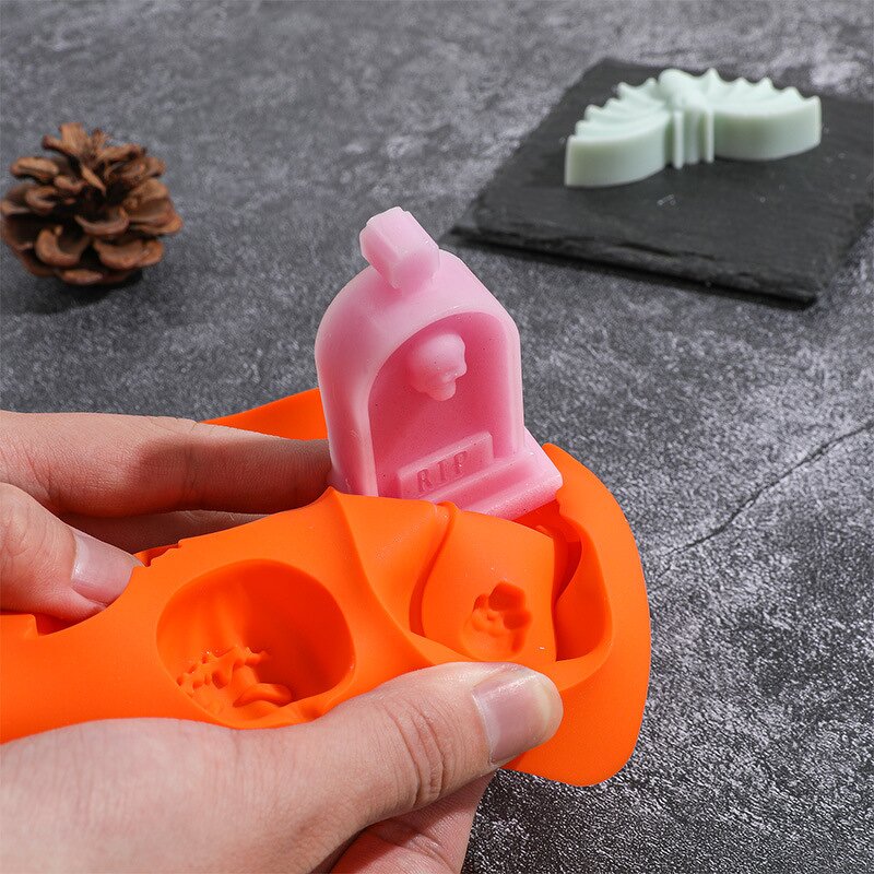 Halloween Chocolate Mold Factory - OEM 3D Pumpkin Bat Ghost Candy Gummy Mold