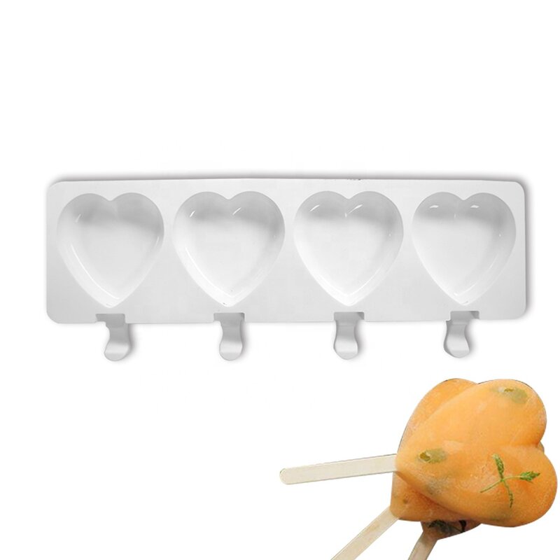 4-in-1 Popsicle Mold Factory - OEM Love Cat Paw Dinosaur Bear Ice Cream Mold