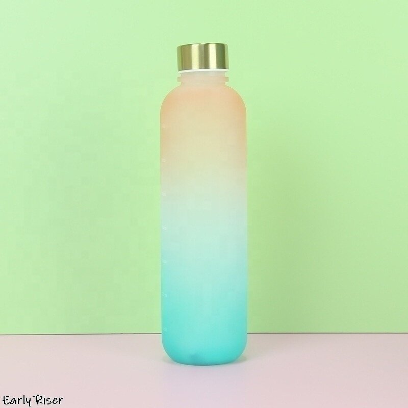 Sports Space Cup Manufacturer - OEM Gradient Color Frosted Large Capacity