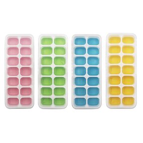Ice Tray Mold Factory - OEM 14 Holes with Cover Dustproof Cube Ice Mold