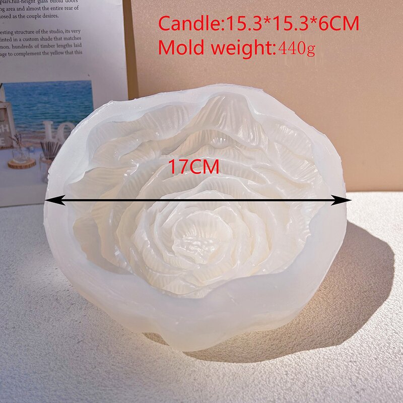 Peony Silicone Mold Factory - OEM Round Cake Tool for Resin Candle Soap