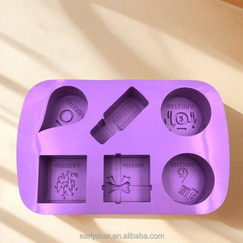 Silicone Mold Factory - OEM 6-Cavity Mold for Soap Chocolate Cake Making