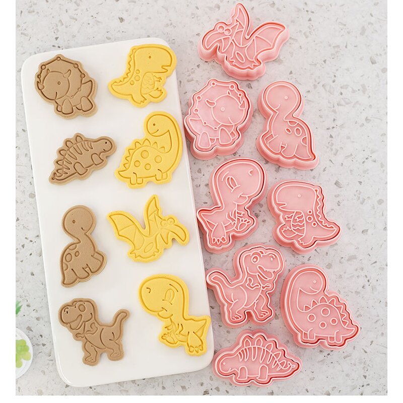 Dinosaur Cookie Cutter Factory - OEM 3D Plastic Mold Fun Baking DIY Kit