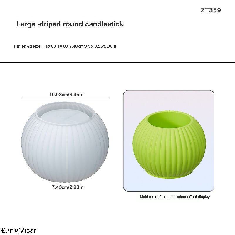 Flower Pot Silicone Mold Factory - Custom Planter Candle Holder Cement Molds