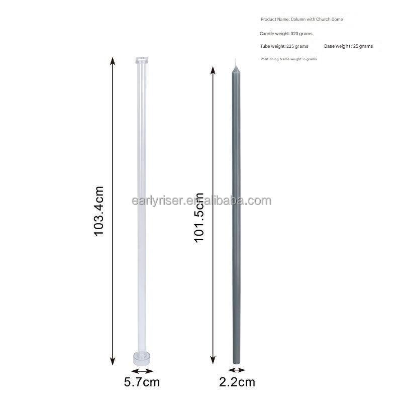 Large Candle Mold Factory - OEM 100cm Acrylic Pointed Flat Top DIY Mold