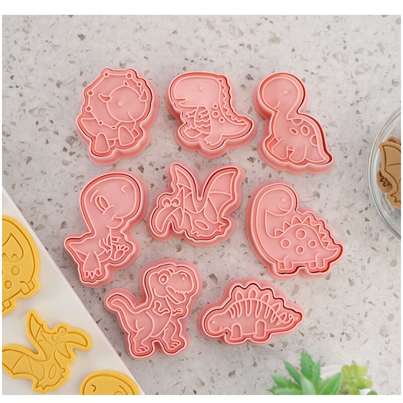 Dinosaur Cookie Cutter Factory - OEM 3D Plastic Mold Fun Baking DIY Kit