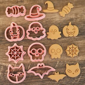 Halloween Cookie Cutter Factory - OEM 8pcs Small Cartoon Fondant Biscuit Mold