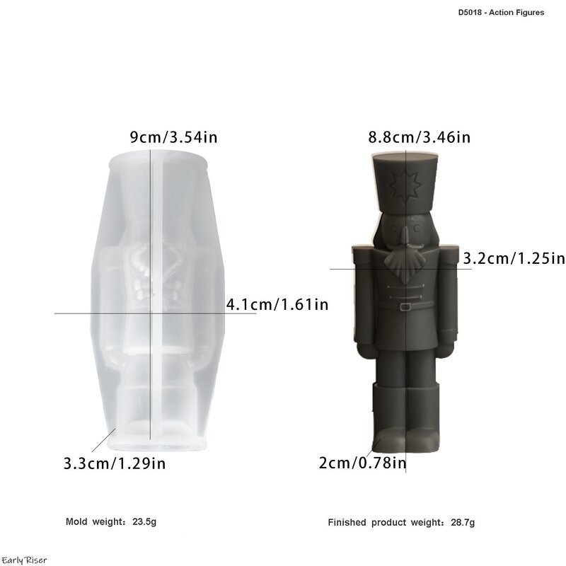 Soldier Doll Mold Manufacturer - Custom King Figurine Resin Candle Craft Mold