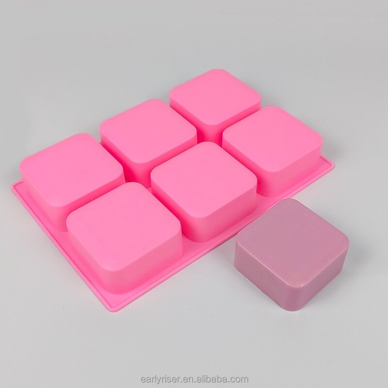 Square Silicone Mold Manufacturer - Custom 6-Cavity Mold for Chocolate Cake