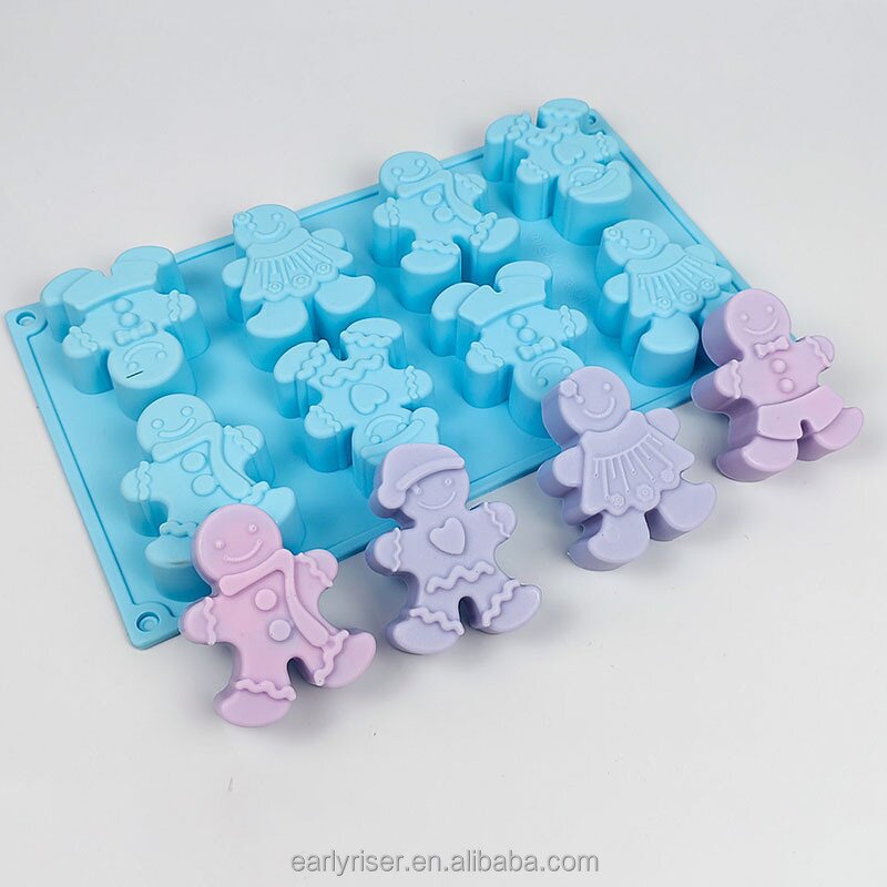 Gingerbread Mold Manufacturer - Food Grade 8-Cavity Silicone Mold for Baking