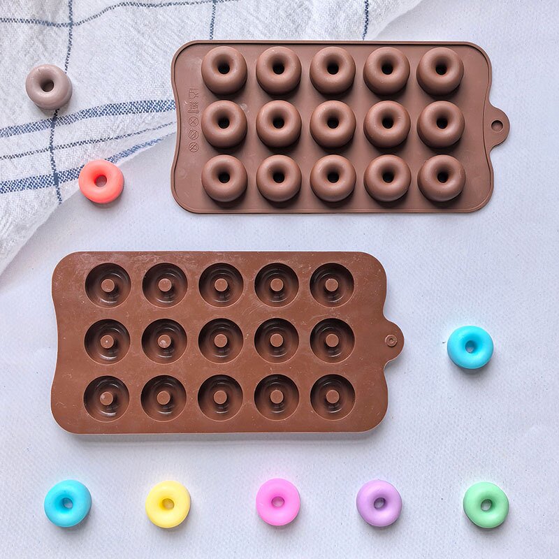 Donut Silicone Mold Manufacturer - Custom 15-Cavity Multi-Use Chocolate Mold