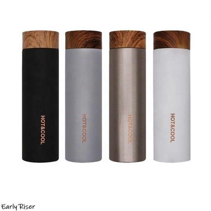 Insulation Mug Manufacturer - OEM Wood Grain 304 Stainless Steel Office Gift