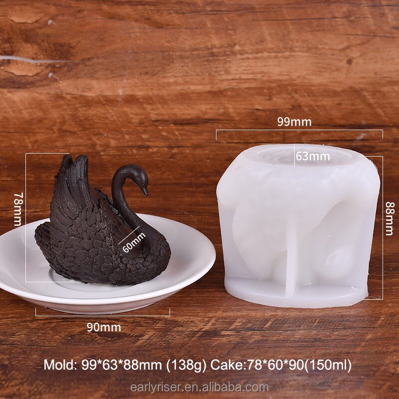 Swan Cake Mold Manufacturer - OEM 3D Fondant Chocolate Sugar Craft Baking Mold