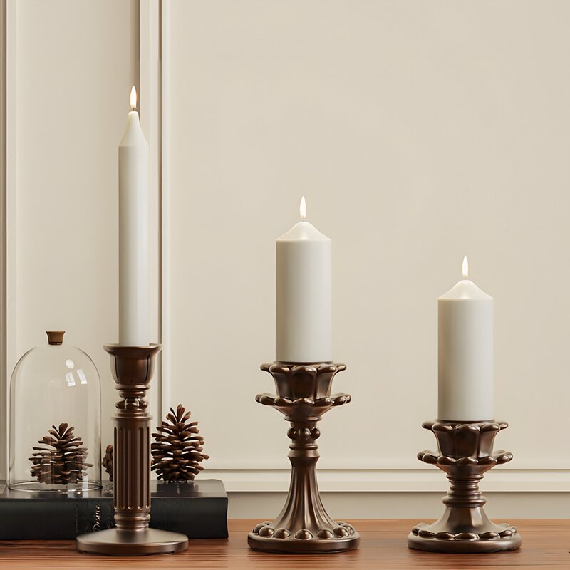 Candlestick Mold Factory - OEM European Style Base Silicone Mold for Decor