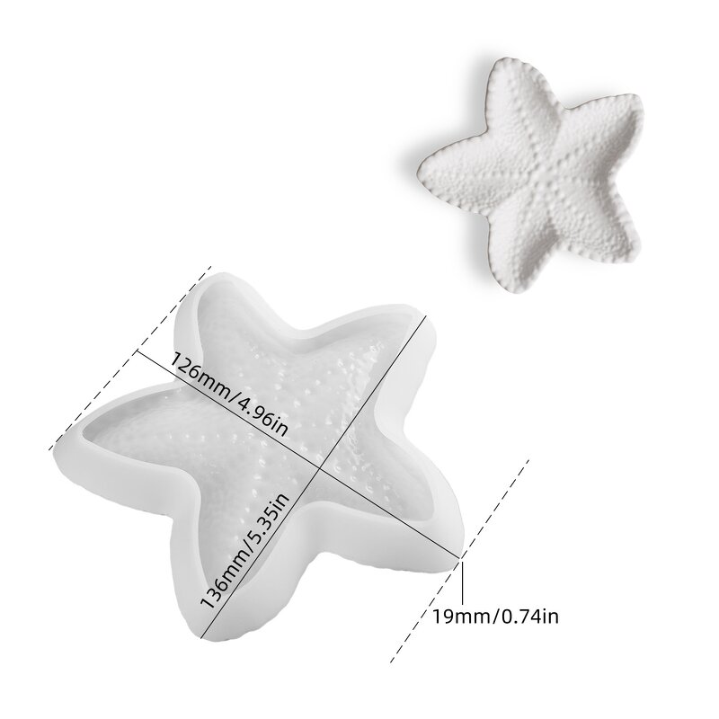 Starfish Mold Factory - OEM Gypsum Marine Irregular Dish Silicone Craft Mold