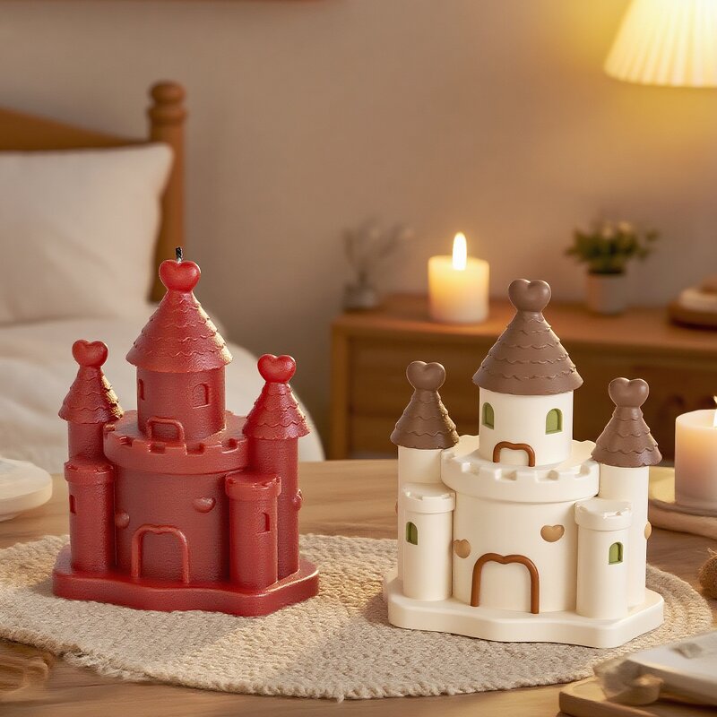 Castle Candle Mold Manufacturer - Custom European 3D Cement Resin Decor Mold
