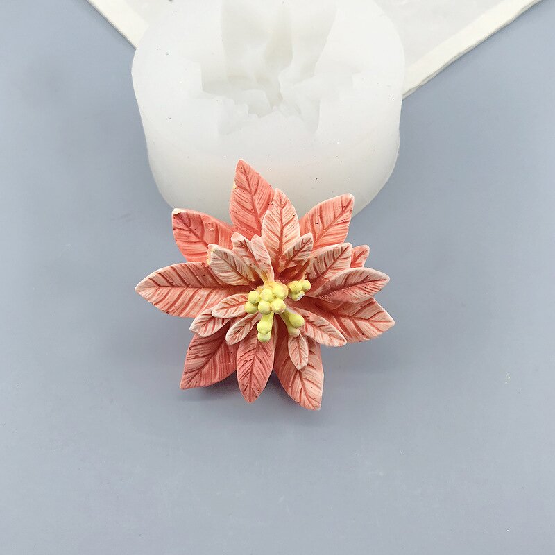 Holly Leaf Mold Factory - OEM Food Grade Flower Fondant Chocolate Mold