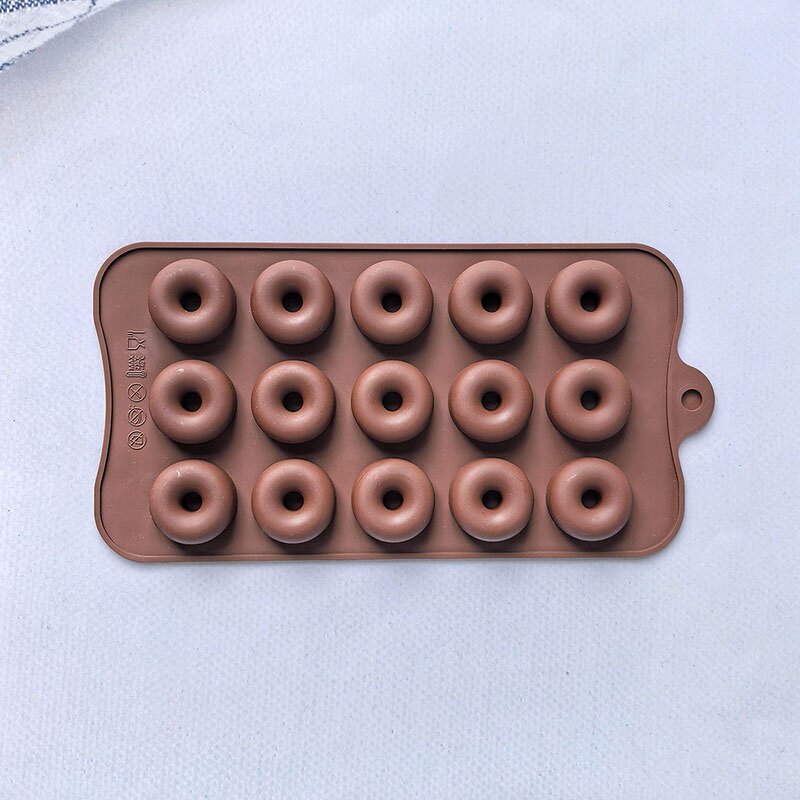 Donut Silicone Mold Manufacturer - Custom 15-Cavity Multi-Use Chocolate Mold