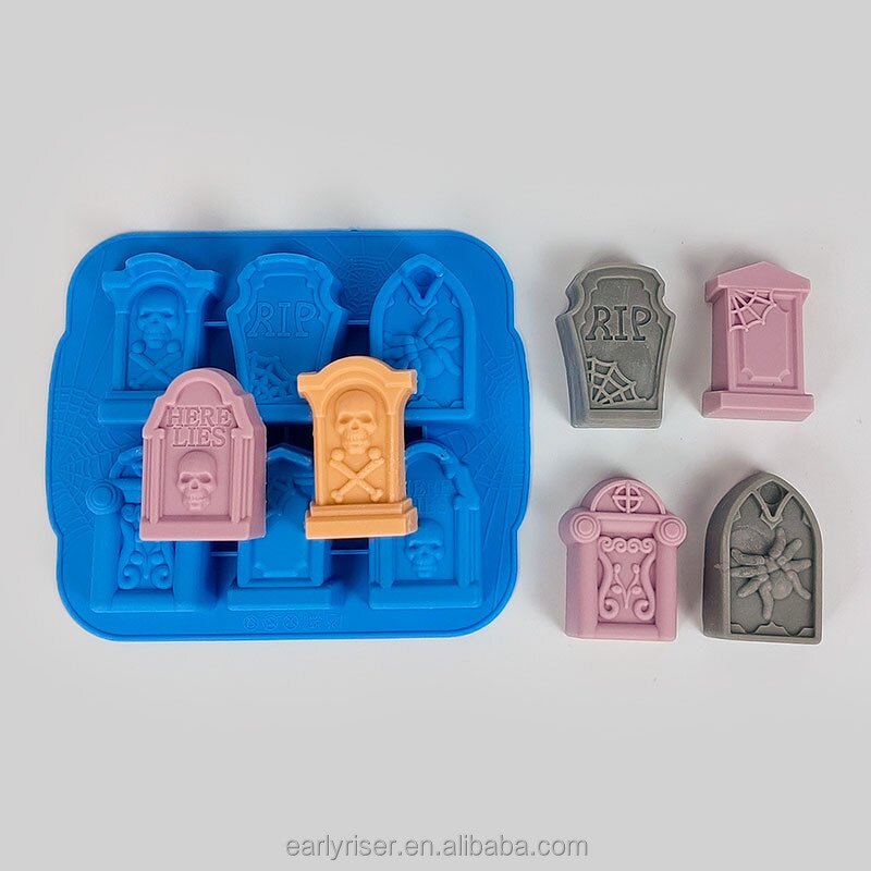 Halloween Mold Manufacturer - Custom Tombstone Silicone Mold Food Grade