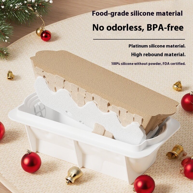 Christmas Cake Mold Manufacturer - Custom Cabin Mousse Cake Rectangle Pan