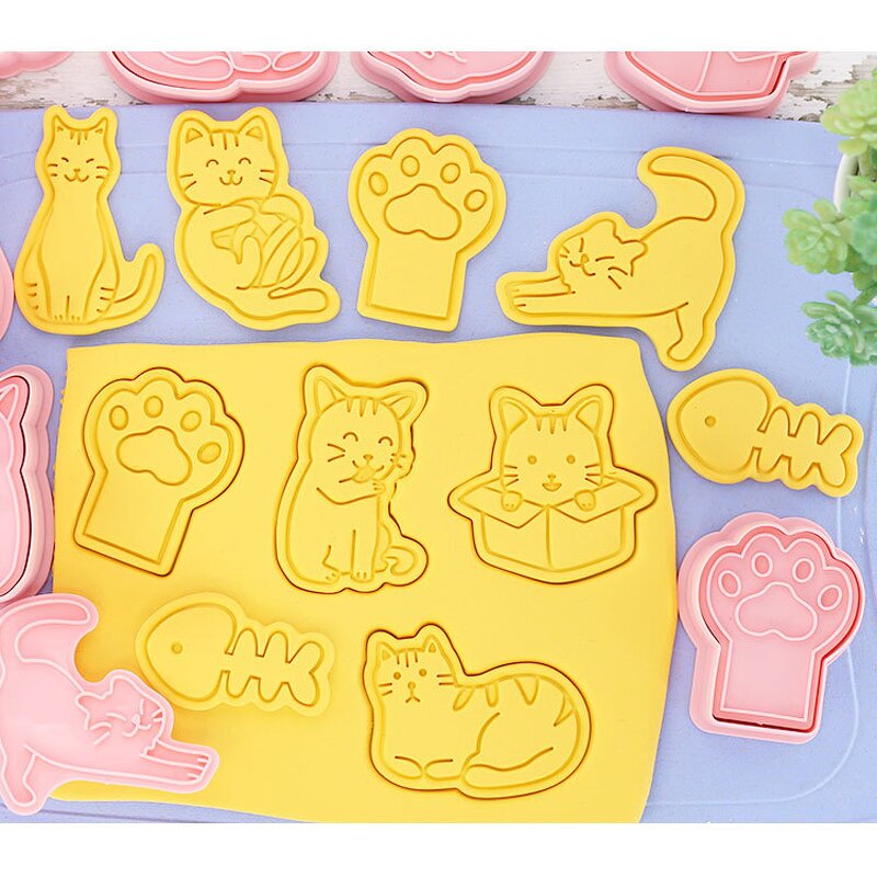 Cat Paw Cookie Cutter Factory - OEM Cartoon Press Biscuit Mold for Pastry