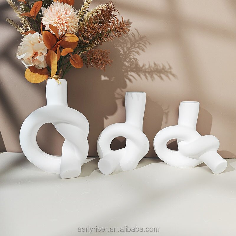 Twist Vase Mold Factory - OEM Geometric Planter Modern Decor Silicone Molds