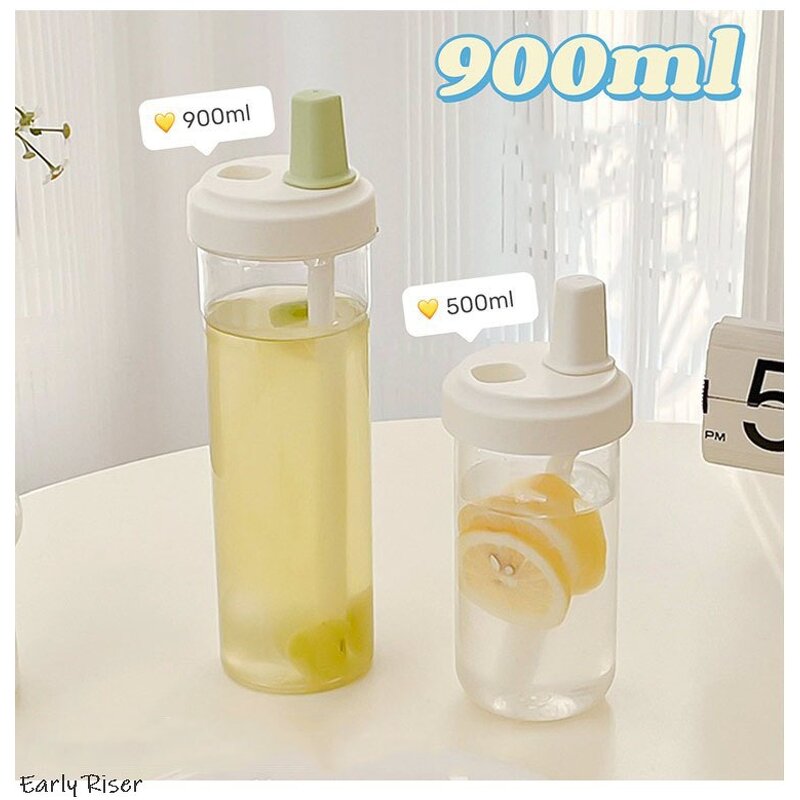 Glass Milk Tea Cup Factory - OEM High Borosilicate Large Diameter Straw Cup