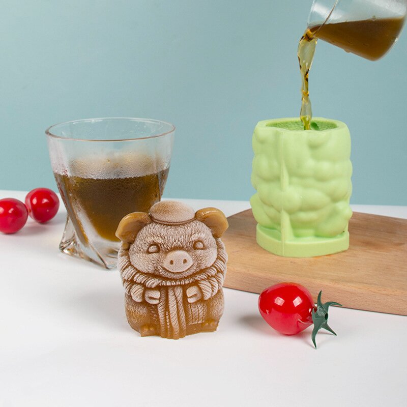 Zodiac Ice Cream Mold Factory - OEM 12 Creative Cartoon Popsicle Mousse Mold