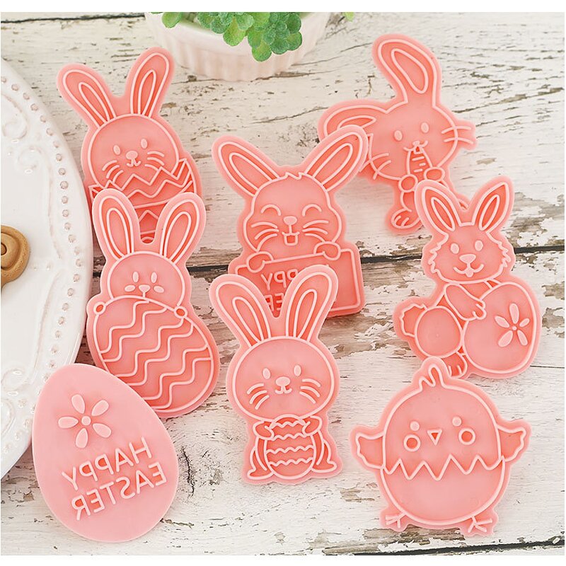 Easter Egg Cutter Manufacturer - OEM 3D Cartoon Bunny Press Biscuit Mold
