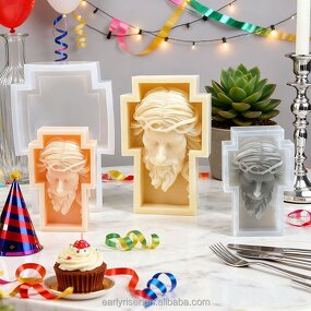 Portrait Candle Mold Factory - OEM 3D Head Scented Candle Silicone Mold
