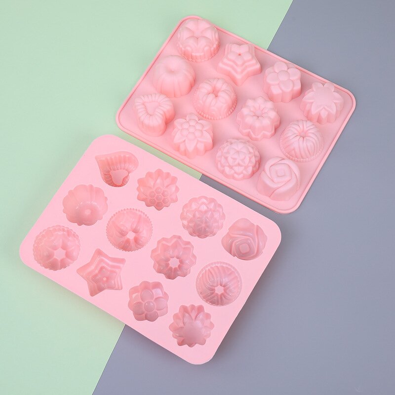 Flower Ice Cube Mold Manufacturer - Custom 12-Cavity Cake Chocolate Candy Mold