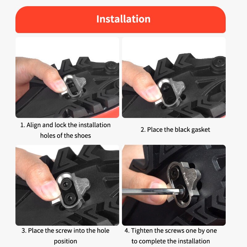 Bicycle Cleats Supplier - SPD Pedal Clip Set Racing Equipment