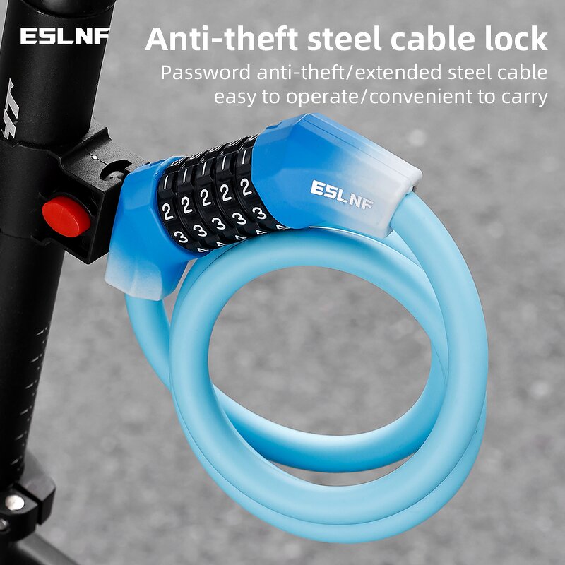 Bike Lock Factory - 1.2m Cable 5-digit Password Anti Theft