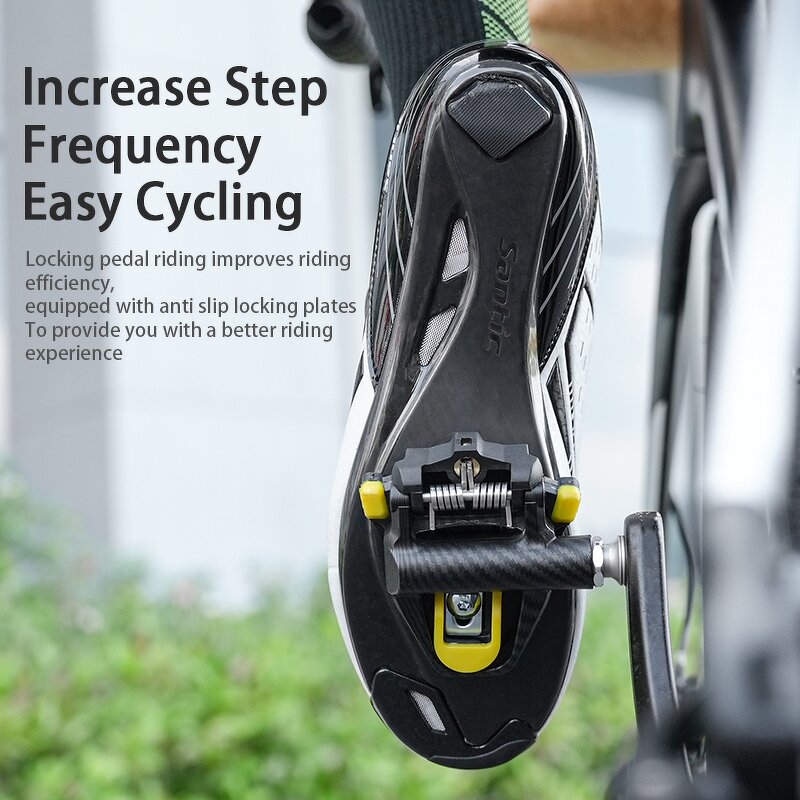 Road Bike Pedal Manufacturer - Carbon SPD Self-Locking Set