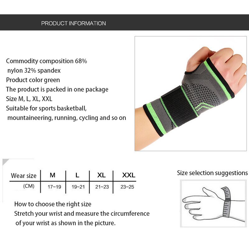 Wrist Brace Supplier - Elastic Adjustable Protective Support