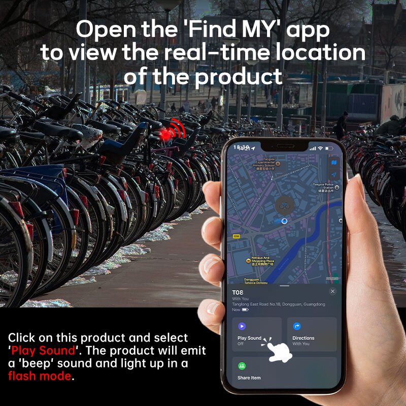 Bicycle Light Manufacturer - Intelligent Positioning Anti Loss