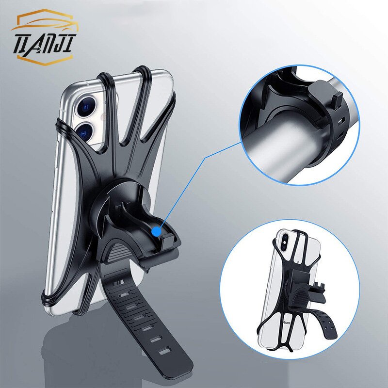 Bike Phone Stand Manufacturer - Silicone Adjustable Handlebar Mount