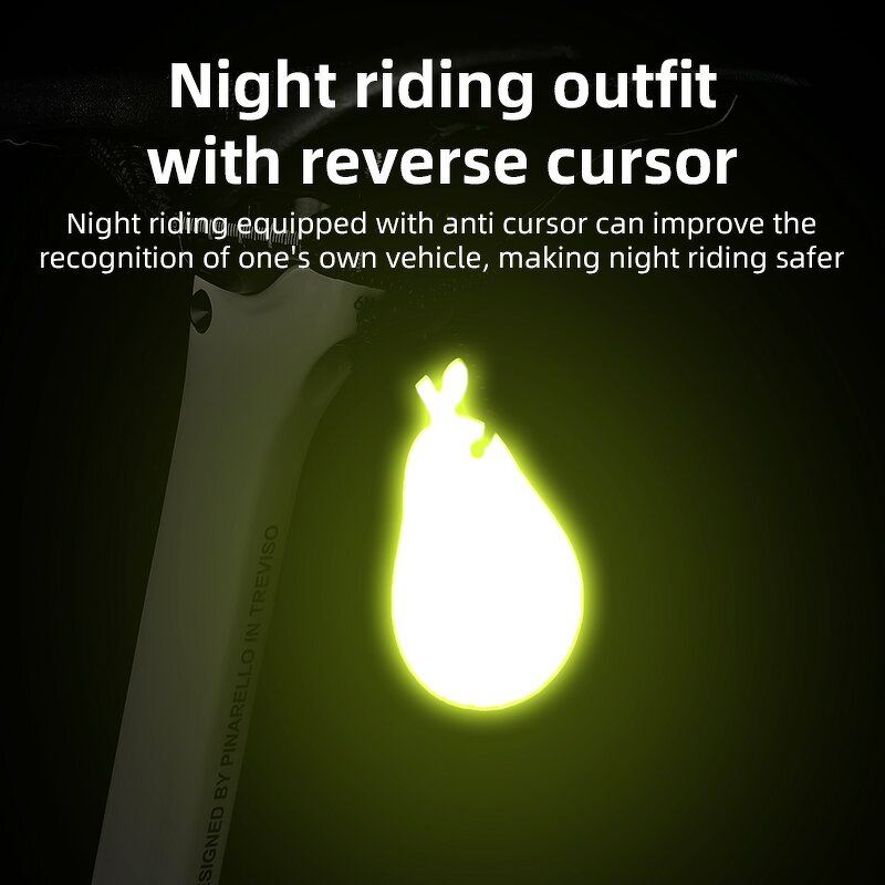 Bicycle Reflective Patches Supplier - Cartoon Fruit Safety Warning