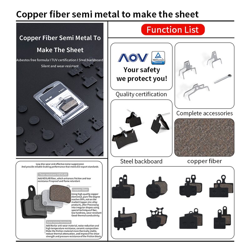 Bike Brake Pad Manufacturer - Wear-resisting Semi Metallic Disc