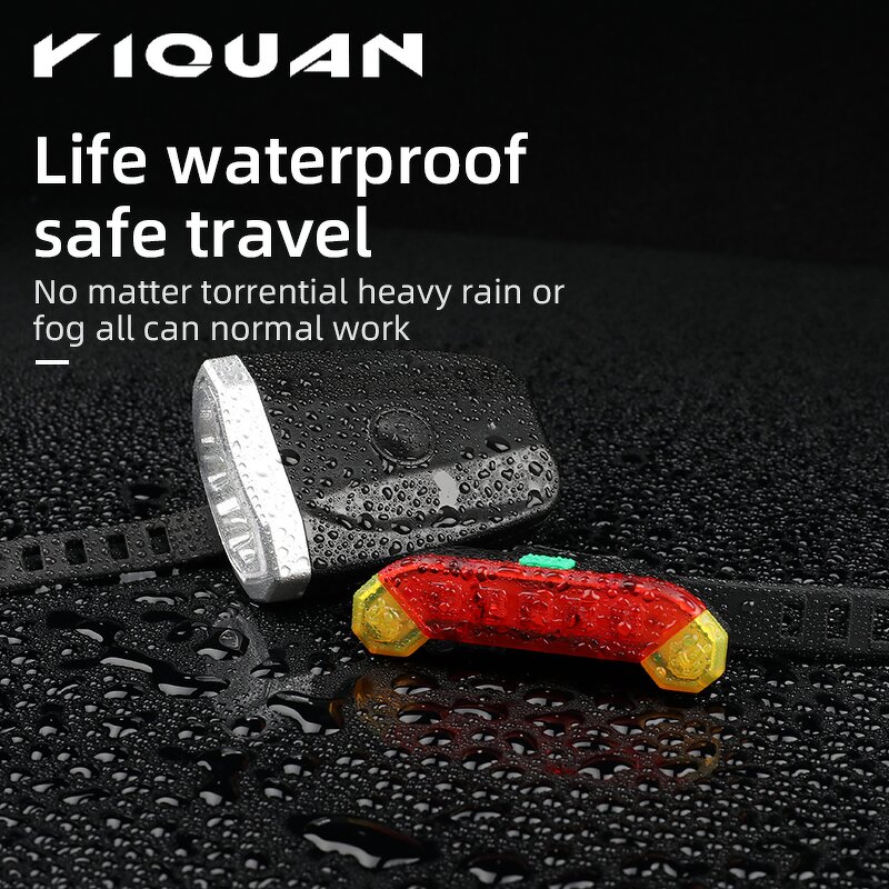 Bike Light Set Supplier - USB Rechargeable Front Rear Flashlight