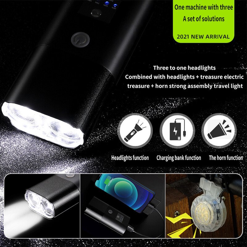 Bicycle Headlight Manufacturer - Waterproof USB Rechargeable Horn