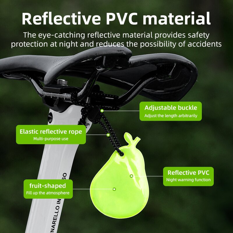 Bicycle Reflective Patches Supplier - Cartoon Fruit Safety Warning