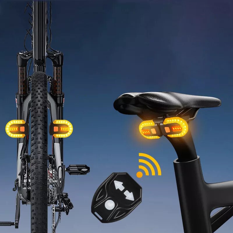 Bicycle Turn Signal Light Factory - Remote Control Rechargeable
