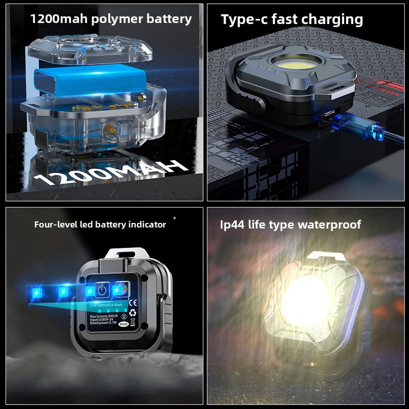 Portable Camping Light Manufacturer - Mini Magnetic COB Keychain