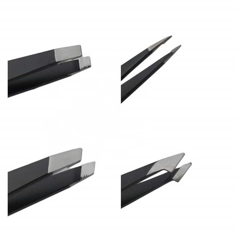Eyebrow Tweezers Set Manufacturer - 4pcs Stainless Steel Leather