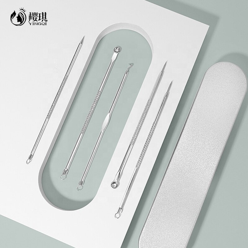 Acne Remover Tool Factory - 5pcs Carbon Steel Pimple Popper
