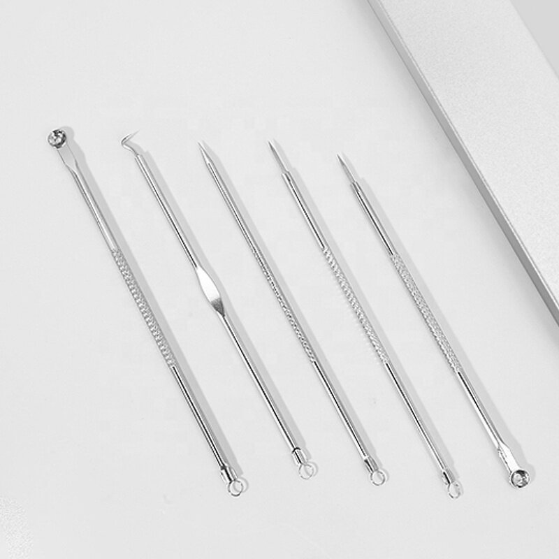 Facial Pimple Extractor Supplier - 5pcs Steel Acne Remover